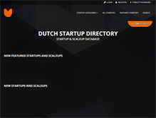 Tablet Screenshot of dutchstartupmap.com